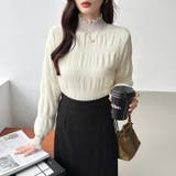 新色登場！裏起毛シャーリングブラウス ハイネックブラウス オフィスカジュアル | COCOMOMO | 詳細画像8 