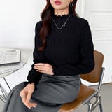 新色登場！裏起毛シャーリングブラウス ハイネックブラウス オフィスカジュアル | COCOMOMO | 詳細画像14 