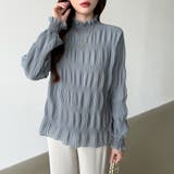 新色登場！裏起毛シャーリングブラウス ハイネックブラウス オフィスカジュアル | COCOMOMO | 詳細画像20 