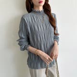 新色登場！裏起毛シャーリングブラウス ハイネックブラウス オフィスカジュアル | COCOMOMO | 詳細画像21 