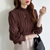 新色登場！裏起毛シャーリングブラウス ハイネックブラウス オフィスカジュアル | COCOMOMO | 詳細画像29 