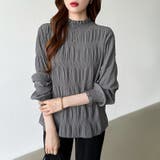 新色登場！裏起毛シャーリングブラウス ハイネックブラウス オフィスカジュアル | COCOMOMO | 詳細画像33 