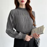 新色登場！裏起毛シャーリングブラウス ハイネックブラウス オフィスカジュアル | COCOMOMO | 詳細画像36 