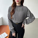 新色登場！裏起毛シャーリングブラウス ハイネックブラウス オフィスカジュアル | COCOMOMO | 詳細画像37 