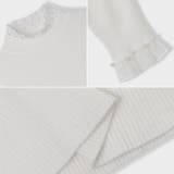 ニット フリルレースハイネック リブニットハイネックトップス | COCOMOMO | 詳細画像15 