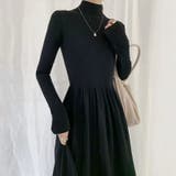 ハイネックニットワンピース ロングワンピース もちもちニット | COCOMOMO | 詳細画像3 