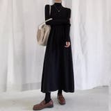 ハイネックニットワンピース ロングワンピース もちもちニット | COCOMOMO | 詳細画像5 