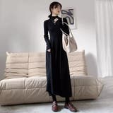 ハイネックニットワンピース ロングワンピース もちもちニット | COCOMOMO | 詳細画像6 