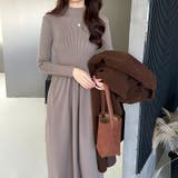 ハイネックニットワンピース ロングワンピース もちもちニット | COCOMOMO | 詳細画像14 