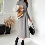 ハイネックニットワンピース ロングワンピース もちもちニット | COCOMOMO | 詳細画像18 