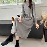 ハイネックニットワンピース ロングワンピース もちもちニット | COCOMOMO | 詳細画像20 