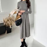 ハイネックニットワンピース ロングワンピース もちもちニット | COCOMOMO | 詳細画像22 