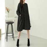 【裏起毛】ワンピース スウェットワンピース チュニックワンピース | COCOMOMO | 詳細画像3 