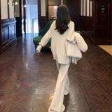 セットアップ ニットセットアップ ハイネックフレアパンツ上下セット | COCOMOMO | 詳細画像10