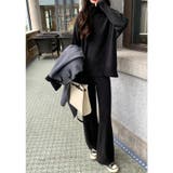 セットアップ ニットセットアップ ハイネックフレアパンツ上下セット | COCOMOMO | 詳細画像17