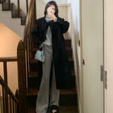 セットアップ ニットセットアップ ハイネックフレアパンツ上下セット | COCOMOMO | 詳細画像3