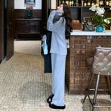 セットアップ ニットセットアップ ハイネックフレアパンツ上下セット | COCOMOMO | 詳細画像5