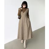 ジャンパースカート Vネックワンピース ワンピース | COCOMOMO | 詳細画像13