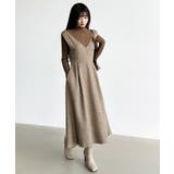 ジャンパースカート Vネックワンピース ワンピース | COCOMOMO | 詳細画像16