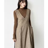 ジャンパースカート Vネックワンピース ワンピース | COCOMOMO | 詳細画像19