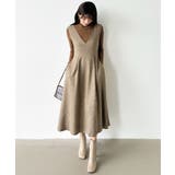 ジャンパースカート Vネックワンピース ワンピース | COCOMOMO | 詳細画像20