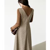 ジャンパースカート Vネックワンピース ワンピース | COCOMOMO | 詳細画像23