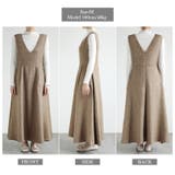 ジャンパースカート Vネックワンピース ワンピース | COCOMOMO | 詳細画像30