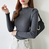 ハイネックリブカットソー ストレッチカットソー メロウハイネック | COCOMOMO | 詳細画像38 