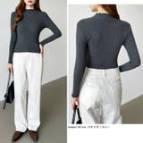 ハイネックリブカットソー ストレッチカットソー メロウハイネック | COCOMOMO | 詳細画像39 