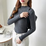 ハイネックリブカットソー ストレッチカットソー メロウハイネック | COCOMOMO | 詳細画像40 