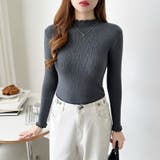 ハイネックリブカットソー ストレッチカットソー メロウハイネック | COCOMOMO | 詳細画像41 