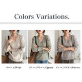 Vネックニット Vネックセーター ゆったりニット | COCOMOMO | 詳細画像17