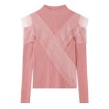 フリルレースハイネックニット 肩開きニット ニットセーター | COCOMOMO | 詳細画像20 