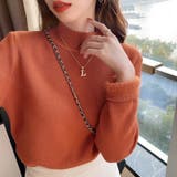 裏起毛 ハイネックニット ふわもちニット | COCOMOMO | 詳細画像3 