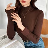 裏起毛 ハイネックニット ふわもちニット | COCOMOMO | 詳細画像25 