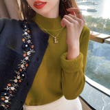 裏起毛 ハイネックニット ふわもちニット | COCOMOMO | 詳細画像6 