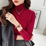 タートルネック ニット きれいめニットトップス | COCOMOMO | 詳細画像1