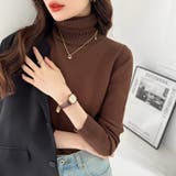 タートルネック ニット きれいめニットトップス | COCOMOMO | 詳細画像5