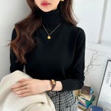 タートルネック ニット きれいめニットトップス | COCOMOMO | 詳細画像17