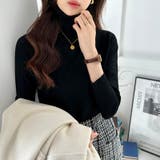 タートルネック ニット きれいめニットトップス | COCOMOMO | 詳細画像18