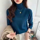 タートルネック ニット きれいめニットトップス | COCOMOMO | 詳細画像21