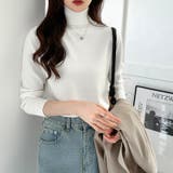 タートルネック ニット きれいめニットトップス | COCOMOMO | 詳細画像24