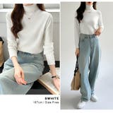 タートルネック ニット きれいめニットトップス | COCOMOMO | 詳細画像25