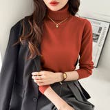 タートルネック ニット きれいめニットトップス | COCOMOMO | 詳細画像28