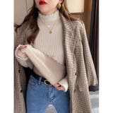 裏起毛ハイネックニット ヤク風もちもちニット セーター | COCOMOMO | 詳細画像7