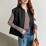 もっちりやわらかヤク風ニット キーネックニット リブニット | COCOMOMO | 詳細画像9