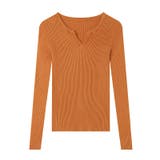 もっちりやわらかヤク風ニット キーネックニット リブニット | COCOMOMO | 詳細画像59