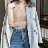 ヤク風柔らかいニット 長袖ニット リブニット | COCOMOMO | 詳細画像14 