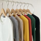 ヤク風柔らかいニット 長袖ニット リブニット | COCOMOMO | 詳細画像24 