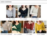 ヤク風柔らかいニット 長袖ニット リブニット | COCOMOMO | 詳細画像25 